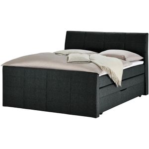 Boxspringbett mit Bettkasten und Topper Baron ¦ schwarz ¦ Maße (cm): B: 188 H: 124 Betten > Boxspringbetten > Boxspringbetten 180x200 - Höffner