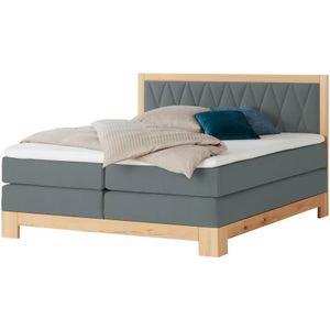 Switch Refresh Boxspringbett teilmassiv Endo ¦ grau ¦ Maße (cm): B: 140 H: 116 Betten > Einzelbetten - Höffner