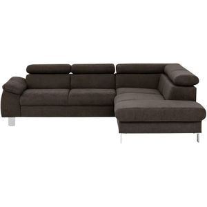 uno Ecksofa  Micky ¦ braun ¦ Maße (cm): B: 249 H: 72 T: 207.0 Polstermöbel > Sofas > Ecksofas - Höffner