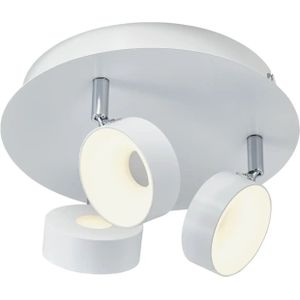 KHG LED-Spot  3-flammig weiß  ¦ weiß ¦ Maße (cm): H: 15  Ø: 24 Lampen & Leuchten > LED-Leuchten > LED-Deckenleuchten - Höffner