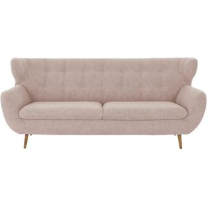 finya Sofa  3-sitzig  aus Chenille Sortland  ¦ rosa/pink ¦ Maße (cm): B: 225 H: 94 T: 95.0 Polstermöbel > Sofas > 2-Sitzer - Höffner