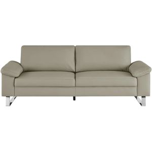 Max Schelling Ledersofa aus Echtleder Maximum ¦ grau ¦ Maße (cm): B: 224 H: 86 T: 97.0 Polstermöbel > Sofas > 3-Sitzer - Höffner