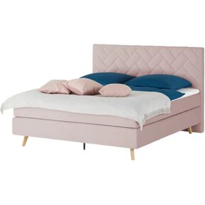 Boxspringbett  Weave ¦ rosa/pink ¦ Maße (cm): B: 180 H: 122 Betten > Boxspringbetten > Boxspringbetten 180x200 - Höffner