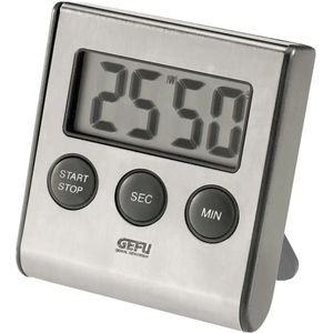 Gefu Digital-Timer  CONTARE ¦ silber ¦ Kunststoff ¦ Maße (cm): B: 1,9 H: 7,2 T: 6.5 Accessoires > Uhren & Wetterstationen - Höffner