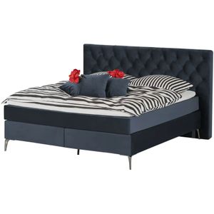 Wohnwert Boxspringbett  Laesa ¦ blau ¦ Maße (cm): B: 220 H: 122 Betten > Boxspringbetten > Boxspringbetten 200x200 - Höffner