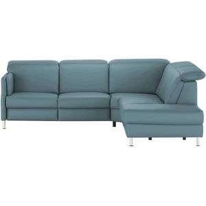 meinSofa Leder-Ecksofa  Leon ¦ blau ¦ Maße (cm): B: 259 H: 83 T: 236.0 Polstermöbel > Sofas > Ecksofas - Höffner