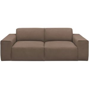 Gray & Jones Einzelsofa im Trendstoff Baltic Breeze ¦ braun ¦ Maße (cm): B: 216 H: 71 T: 101.0 Polstermöbel > Sofas > 2-Sitzer - Höffner