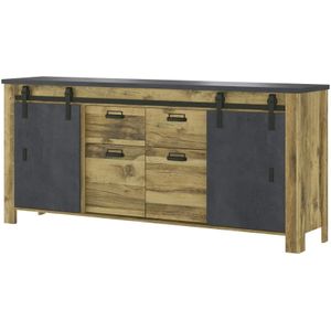 Sideboard  Ledro ¦ holzfarben ¦ Maße (cm): B: 201 H: 91 T: 44.0 Schränke > Buffets - Höffner