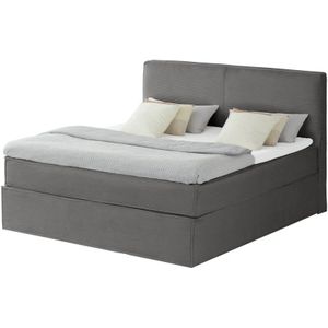 Boxi Boxspringbett mit trendigem Keder Boxi ¦ grau ¦ Maße (cm): B: 180 H: 125 Betten > Boxspringbetten > Boxspringbetten 180x200 - Höffner