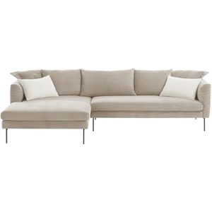 Gray & Jones Ecksofa aus Cord  ¦ grau ¦ Maße (cm): B: 284 H: 85 T: 178.0 Polstermöbel > Sofas > Ecksofas - Höffner