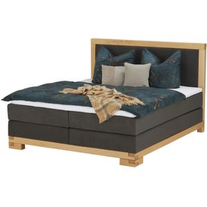 Boxspringbett  Peer ¦ grau ¦ Maße (cm): B: 180 H: 123 Betten > Boxspringbetten > Boxspringbetten 180x200 - Höffner