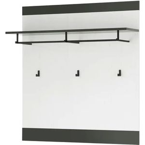 Garderobenpaneel  Sintra ¦ weiß ¦ Holzwerkstoff foliert ¦ Maße (cm): B: 92 H: 100 T: 26.0 Garderoben & Kleiderstangen > Hakenleisten - Höffner