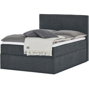 Boxi Boxspringbett 140 x 200 cm mit trendigem Keder Boxi Urban ¦ grau ¦ Maße (cm): B: 140 H: 125 Betten > Einzelbetten - Höffner