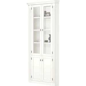 maison bleue Eckvitrine  Petit Chalet ¦ weiß ¦ Maße (cm): B: 76 H: 226 T: 76.0 Schränke > Vitrinen - Höffner