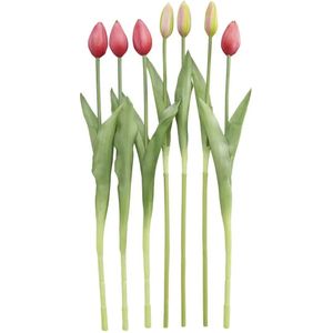Tulpenbund  7-fach  ¦ rosa/pink ¦ Kunststoff,PVC ¦ Maße (cm): H: 44 Accessoires > Kunstblumen - Höffner