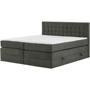 Boxspringbett mit Bettkasten Barcelona ¦ grau ¦ Maße (cm): B: 200 H: 110 Betten > Komfortbetten - Höffner