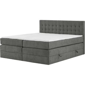 Boxspringbett mit Bettkasten Barcelona ¦ grau ¦ Maße (cm): B: 180 H: 110 Betten > Komfortbetten - Höffner