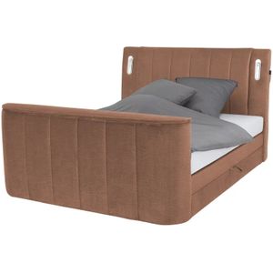 Boxspringbett  Hertfordshire ¦ orange ¦ Maße (cm): B: 186 H: 126 Betten > Boxspringbetten > Boxspringbetten 180x200 - Höffner