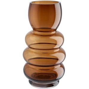 Vase  ¦ braun ¦ Glas ¦ Maße (cm): H: 24  Ø: 12.5 Accessoires > Vasen - Höffner
