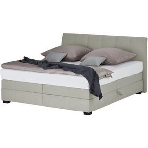 vanDoorn Boxspringbett  Chiara ¦ grau ¦ Maße (cm): B: 212 H: 107 Betten > Boxspringbetten > Boxspringbetten 200x200 - Höffner