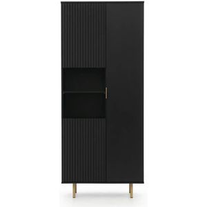 Standregal  ¦ schwarz ¦ Maße (cm): B: 80 H: 180 Regale > Bücherregale - Höffner