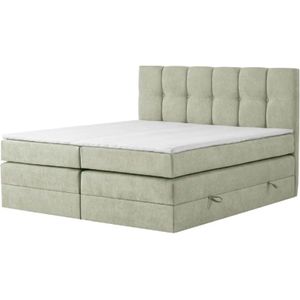 Boxspringbett mit Bettkasten Leeds ¦ grün ¦ Maße (cm): B: 180 H: 121 Betten > Komfortbetten - Höffner