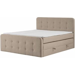 Boxspringbett mit Bettkasten Neapel ¦ beige ¦ Maße (cm): B: 140 H: 121 Betten > Komfortbetten - Höffner
