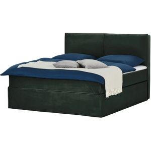 Boxi Boxspringbett 180 x 200 cm mit trendigem Keder Boxi Urban ¦ grün ¦ Maße (cm): B: 180 H: 125 Betten > Boxspringbetten > Boxspringbetten 180x200 - Höffner