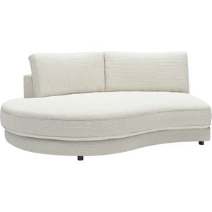 Jette Home Element Abschluss rund links in Cord Sila ¦ weiß ¦ Maße (cm): B: 205 H: 85 T: 166.0 Polstermöbel > Sofas > Modulsofas - Höffner