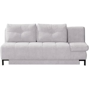 Querschläfer  aus Bouclé  Sammy ¦ silber ¦ Maße (cm): B: 206 H: 98 T: 98.0 Polstermöbel > Sofas > 2-Sitzer - Höffner
