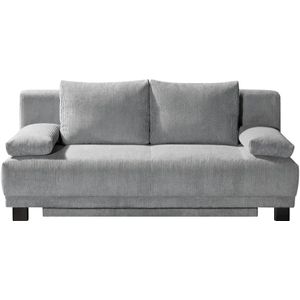 Schlafsofa aus Cord Luna ¦ grau ¦ Maße (cm): B: 200 H: 89 T: 96.0 Polstermöbel > Sofas > 2-Sitzer - Höffner