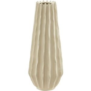 HOME STORY Vase  ¦ creme ¦ Steinzeug ¦ Maße (cm): H: 33  Ø: 12.5 Accessoires > Vasen - Höffner
