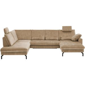 meinSofa Wohnlandschaft aus Mikrofaser Grace ¦ beige ¦ Maße (cm): B: 332 H: 89 T: 220.0 Polstermöbel > Sofas > Wohnlandschaften - Höffner