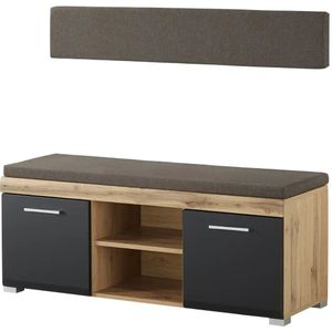 Garderobenbank  Cortina ¦ schwarz ¦ Maße (cm): B: 120 H: 50 T: 40.0 Bänke > Einzelbänke - Höffner