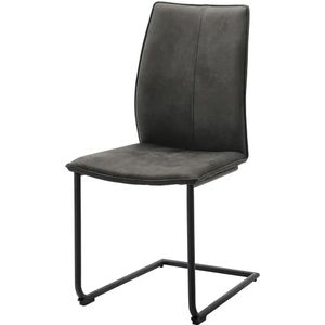 Polsterstuhl  Capri ¦ grau ¦ Maße (cm): B: 46 H: 93 T: 56.0 Stühle > Schwingstühle - Höffner