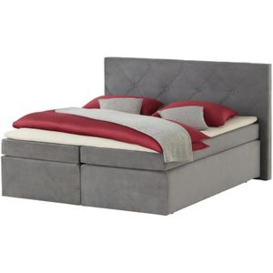 Boxspringbett  Surrey ¦ grau ¦ Maße (cm): B: 201 H: 122 Betten > Boxspringbetten > Boxspringbetten 180x200 - Höffner