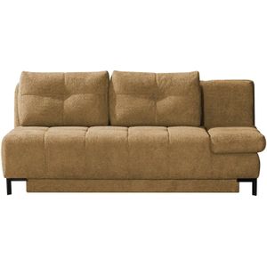 Querschläfer  aus Bouclé  Sammy ¦ gelb ¦ Maße (cm): B: 206 H: 98 T: 98.0 Polstermöbel > Sofas > 2-Sitzer - Höffner