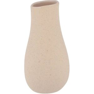 Vase  ¦ beige ¦ Steinzeug ¦ Maße (cm): H: 19  Ø: 10 Accessoires > Vasen - Höffner