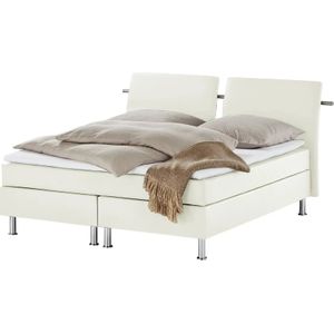 Boxspringbett  Krom ¦ weiß ¦ Maße (cm): B: 212 H: 122 Betten > Boxspringbetten > Boxspringbetten 180x200 - Höffner