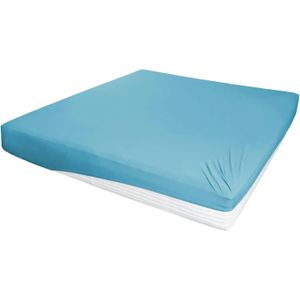 Jersey-Elasthan Boxspringbetttuch  ¦ blau ¦ Maße (cm): B: 100 H: 26 T: 26.0 Bettwaren > Bettlaken - Höffner