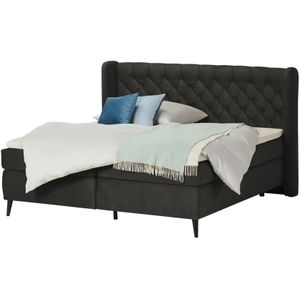 switch Boxspringbett  Madison ¦ grau ¦ Maße (cm): B: 177 H: 122 Betten > Boxspringbetten > Boxspringbetten 160x200 - Höffner