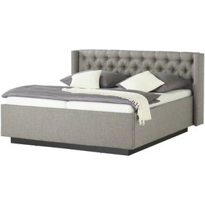 meinBett Polsterbettgestell  Eyra ¦ grau ¦ Maße (cm): B: 208 H: 104 Betten > Komfortbetten - Höffner