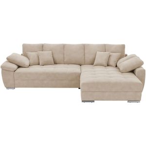 bobb Ecksofa  mit pflegeleichtem Bezugsstoff  Farina ¦ beige ¦ Maße (cm): B: 323 H: 92 T: 222.0 Polstermöbel > Sofas > Ecksofas - Höffner