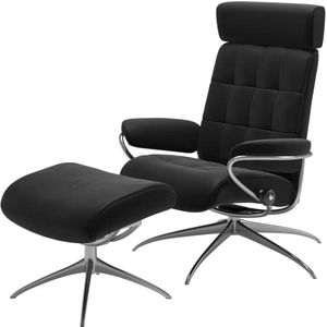 Stressless Relaxsessel mit Hocker  London ¦ schwarz ¦ Maße (cm): B: 80 H: 111 T: 74.0 Polstermöbel > Sessel > Fernsehsessel - Höffner