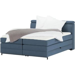 switch Boxspringbett  Kay ¦ blau ¦ Maße (cm): B: 163 H: 108 Betten > Boxspringbetten > Boxspringbetten 160x200 - Höffner