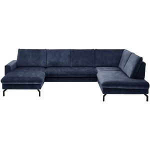 meinSofa Wohnlandschaft aus Mikrofaser Grace ¦ blau ¦ Maße (cm): B: 337 H: 89 T: 220.0 Polstermöbel > Sofas > Wohnlandschaften - Höffner