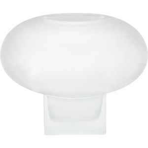 HOME STORY Vase  ¦ weiß ¦ Glas ¦ Maße (cm): H: 18  Ø: 23.5 Accessoires > Vasen - Höffner