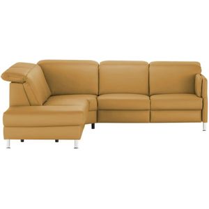meinSofa Leder-Ecksofa  Leon ¦ gelb ¦ Maße (cm): B: 259 H: 83 T: 236.0 Polstermöbel > Sofas > Ecksofas - Höffner