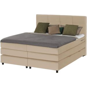 uno Boxspringbett  Wind ¦ beige ¦ Maße (cm): B: 140 H: 152 Betten > Komfortbetten - Höffner
