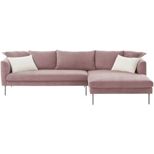 Gray & Jones Ecksofa aus Cord  ¦ rosa/pink ¦ Maße (cm): B: 284 H: 85 T: 178.0 Polstermöbel > Sofas > Ecksofas - Höffner
